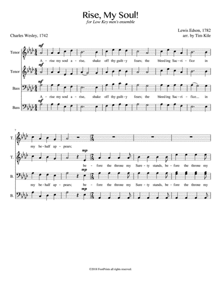 Rise, My Soul! (arr. Tim Kile)