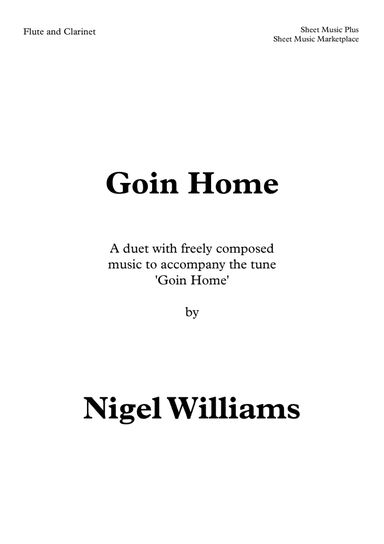 Goin Home, Duet for Flute and Clarinet (arr. Nigel Williams)