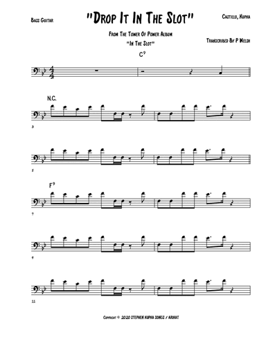Drop It In The Slot (arr. Accubass)