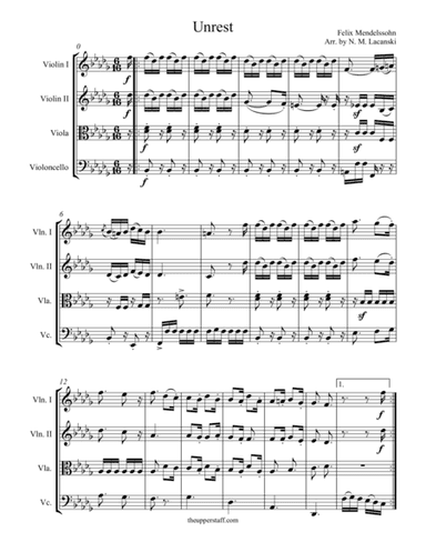 Unrest (arr. Nick Lacanski)