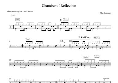 Chamber Of Reflection (arr. Drum Transcription: Leo Alvarado)
