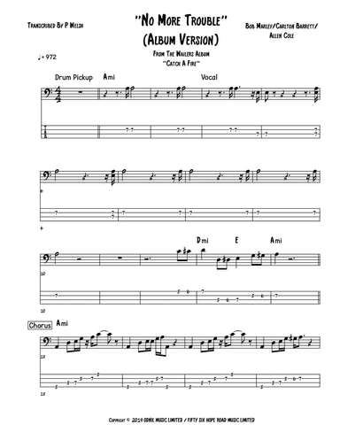 No More Trouble (arr. Accubass)