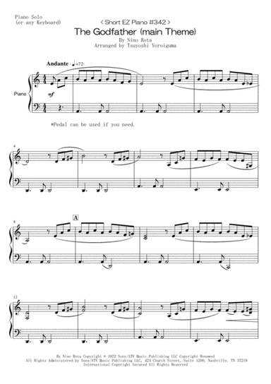 The Godfather (main Theme) (arr. Tsuyoshi Yoroiguma)