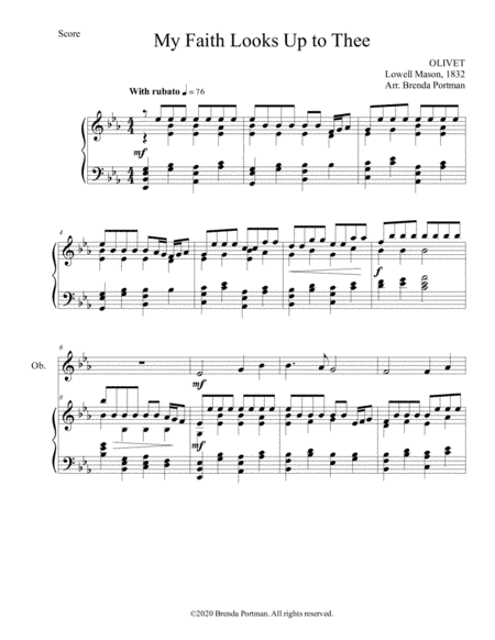 My Faith Looks Up to Thee (arr. Brenda Portman)