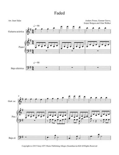Faded (arr. Juan Salas)