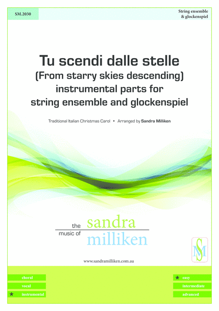 Tu scendi dalle stelle (From starry skies descending) - Instrumental Parts (arr. Sandra Milliken)