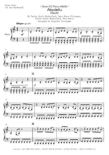 Abcdefu (arr. Tsuyoshi Yoroiguma)