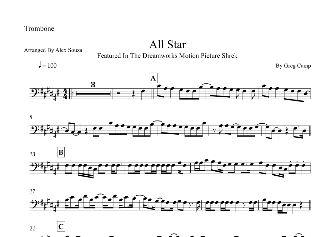 All Star (arr. Alex Souza)