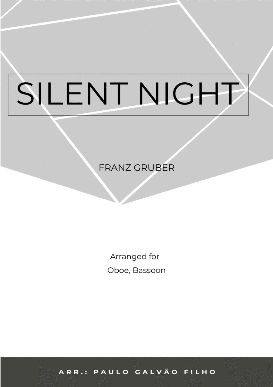 SILENT NIGHT - OBOE & BASSOON (arr. Paulo Galvao Filho)