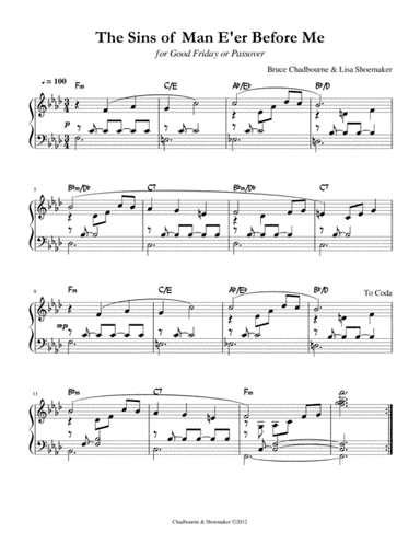 The Sins of Man E'er Before Me (for Good Friday, Passover)