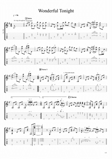 Wonderful Tonight (arr. James Frazer)