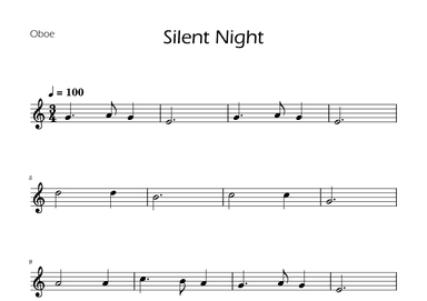 Silent Night - Oboe Solo (arr. Ygor Nunes)