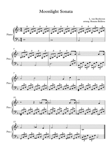 Moonlight Sonata (arr. Roxana Belibou)