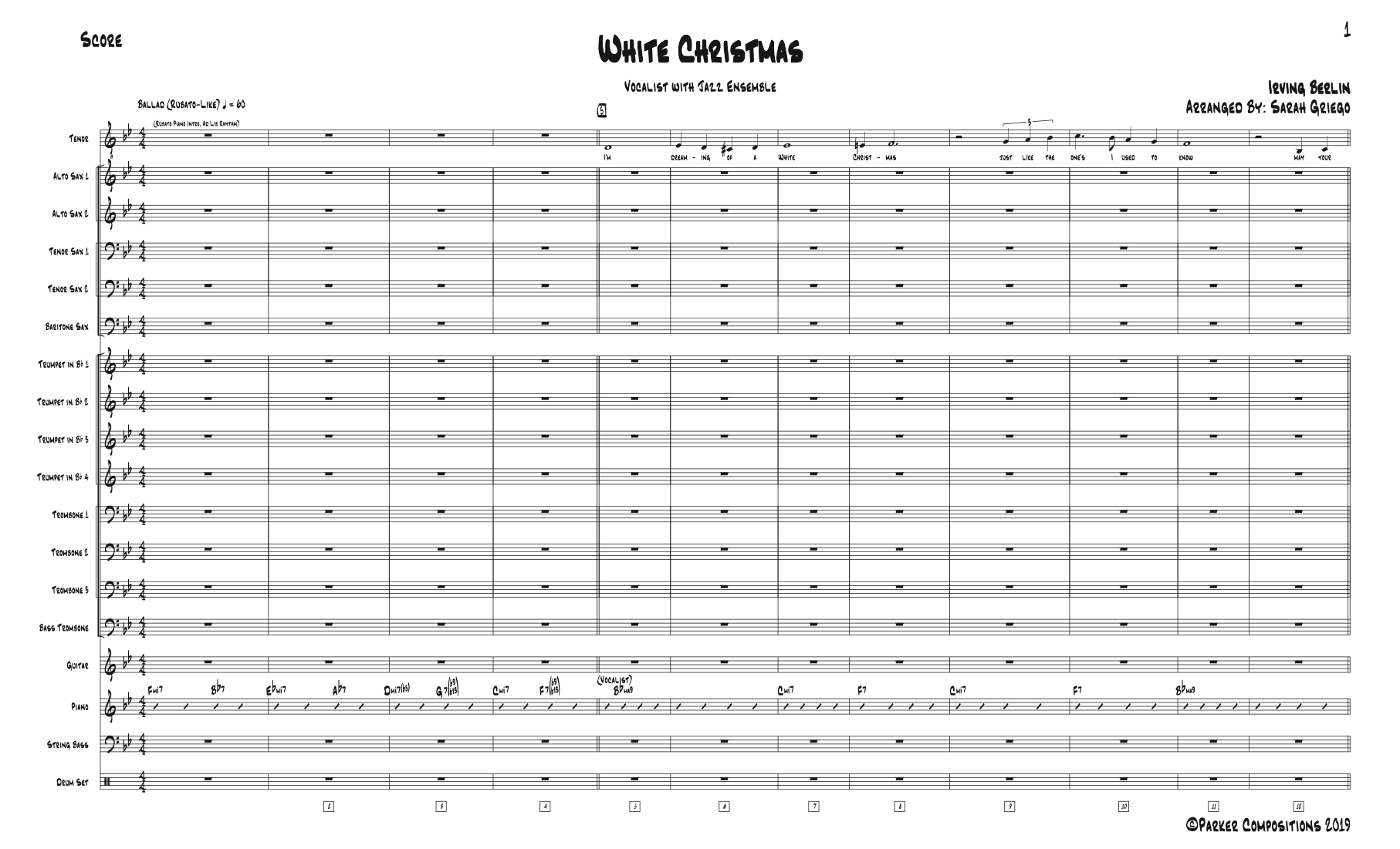 White Christmas (arr. Sarah Griego)