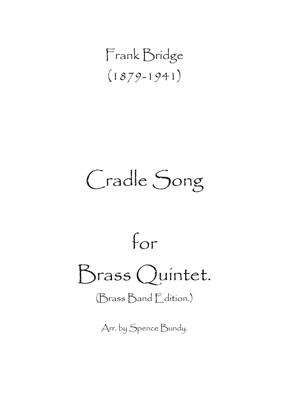 Cradle Song (arr. Spence Bundy)