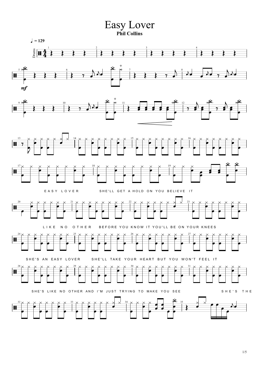 Easy Lover (arr. Cyril Mayer)