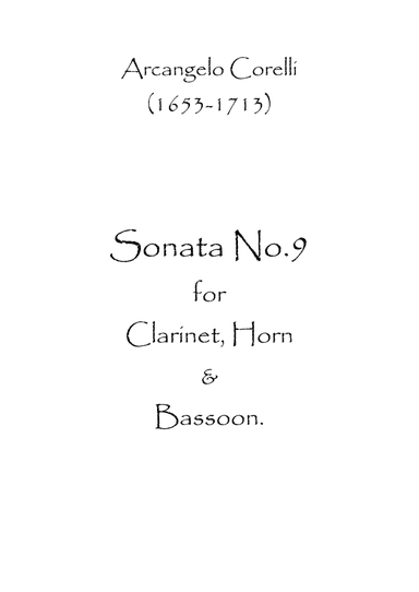 Sonata No.9 (arr. Spence Bundy)