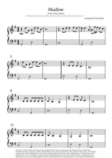 Shallow (arr. Emma Drew)