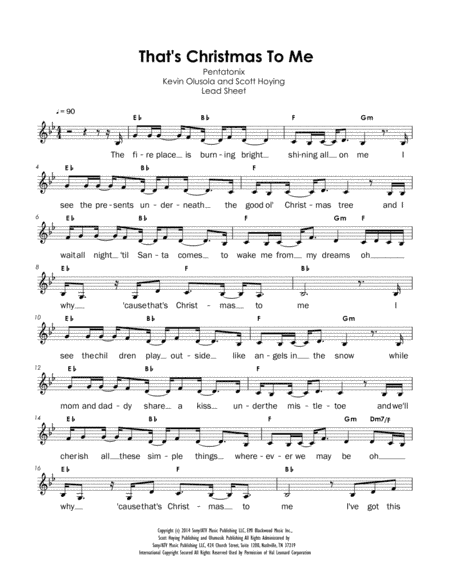 That's Christmas to Me (arr. Charles Lee)