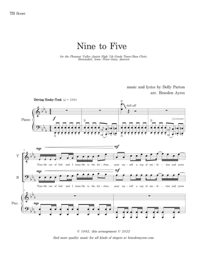 Nine To Five (arr. Braeden Ayres)