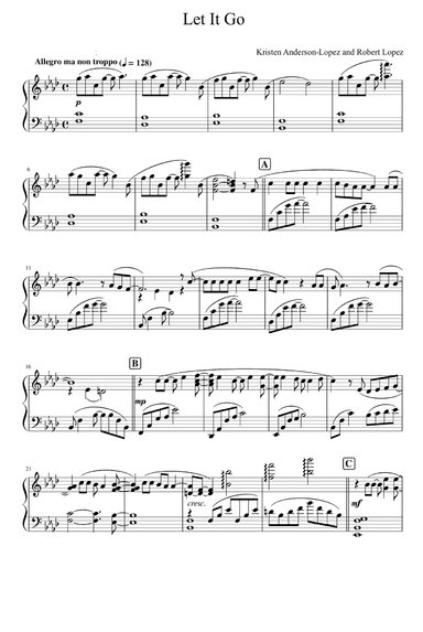Let It Go (arr. Robert Lopez)
