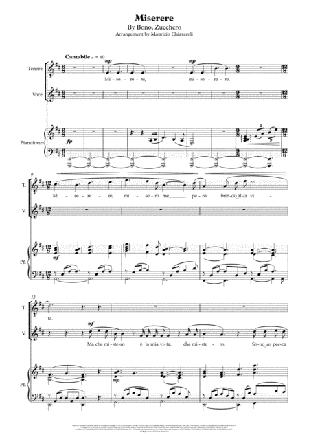 Miserere (arr. Maurizio Chiavaroli)