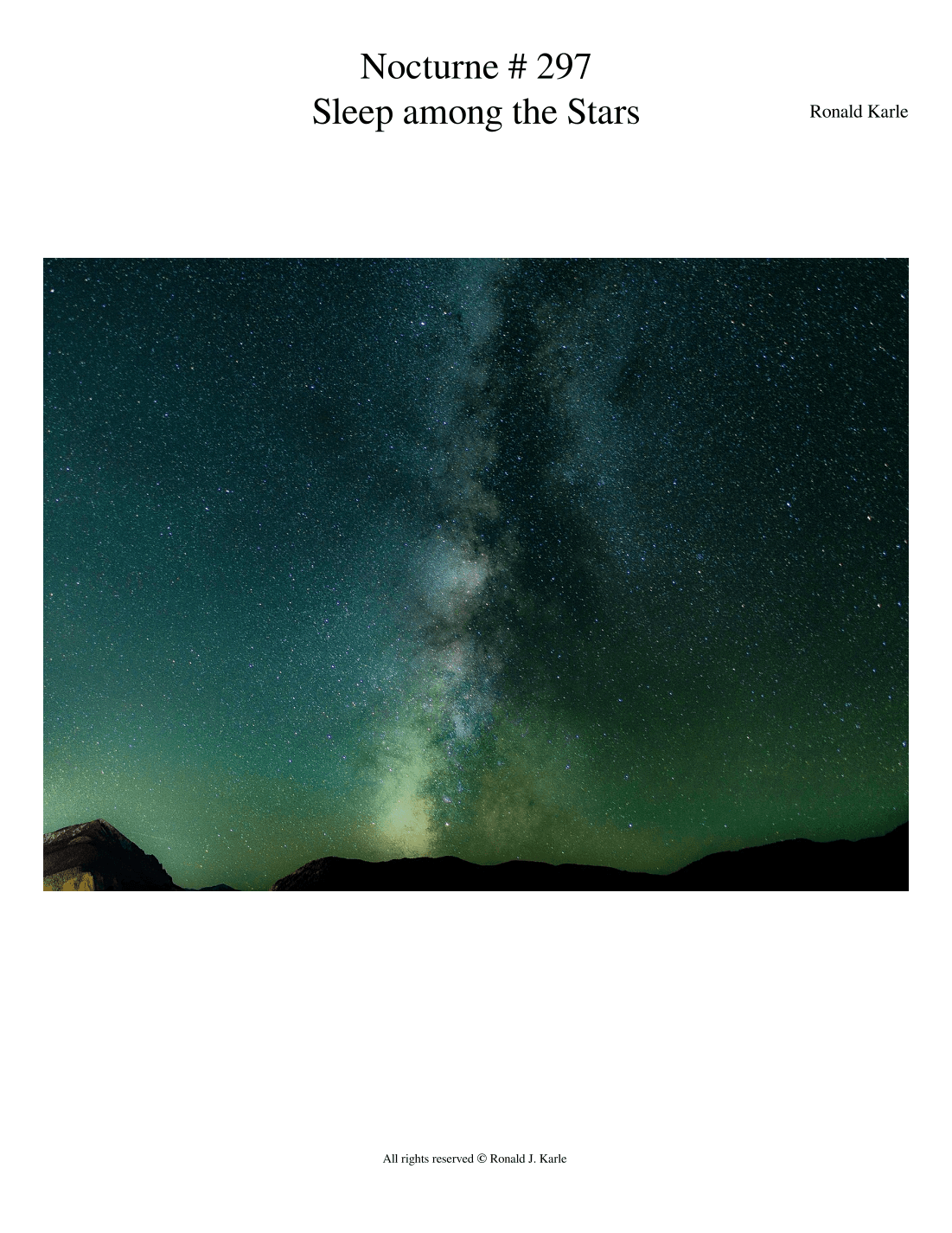 Sleep Among the Stars Nocturne #297