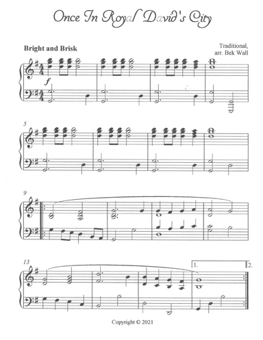 Once in Royal David's City (arr. Rebekah Wall)