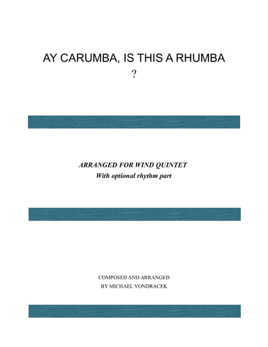 AY CARUMBA, IS THIS A RHUMBA
