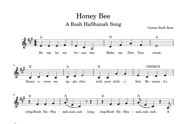 Honey Bee (A Rosh HaShanah Song)