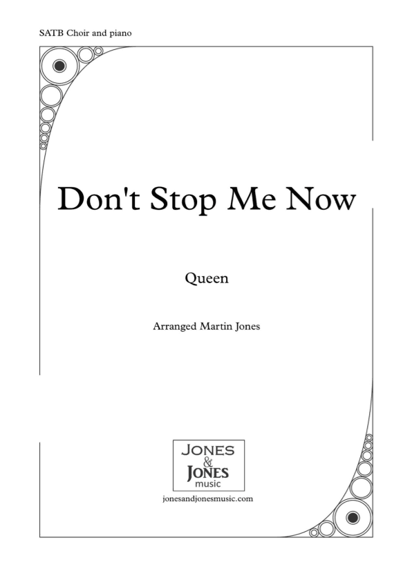 Don't Stop Me Now (arr. Martin Jones (jonesandjonesmusic.com))