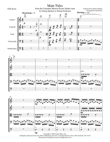 Main Titles (arr. Jared Starr)