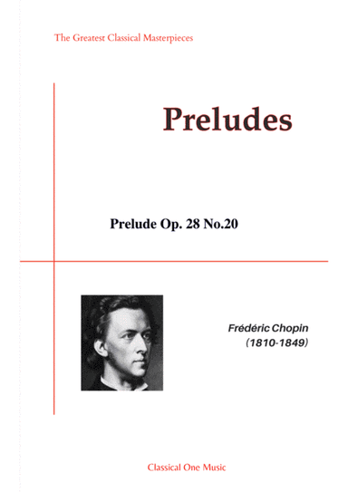 Chopin-Prelude Op. 28 No.20 for piano solo (arr. MPS)