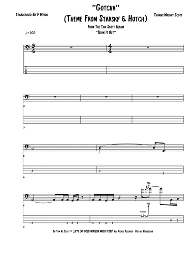 Starsky & Hutch Theme (arr. Accubass)