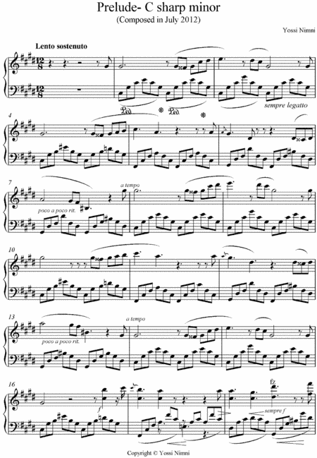 Prelude in C# minor