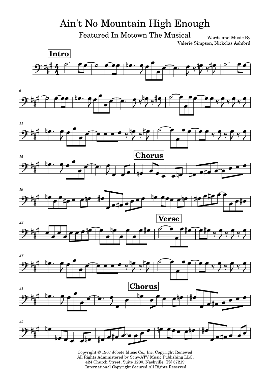 Ain't No Mountain High Enough (arr. Marcus Gram Jacobsen)