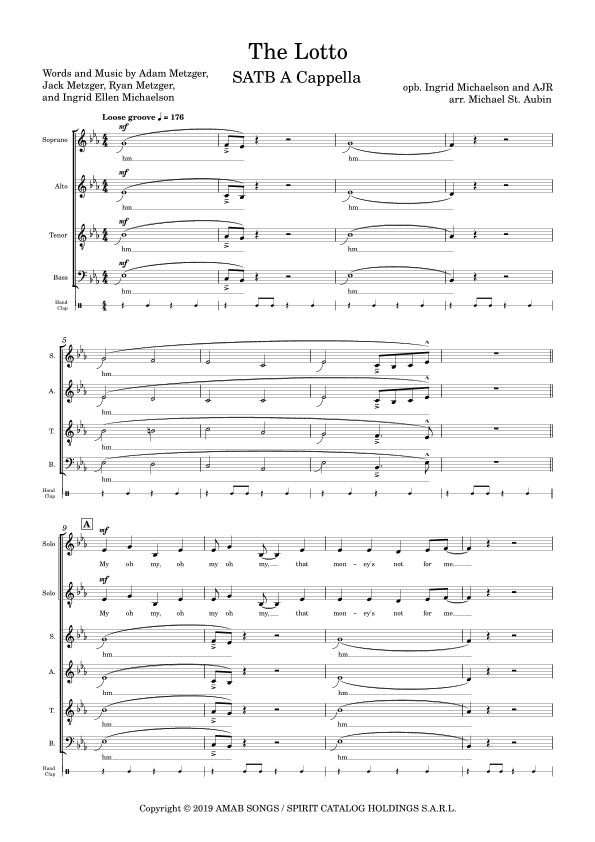 The Lotto (arr. Michael St. Aubin)