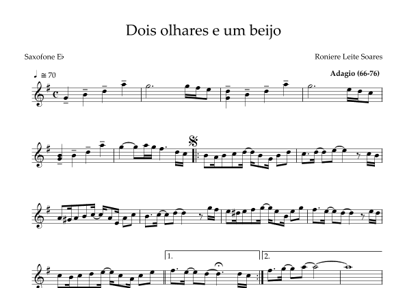 Dois olhares e um beijo