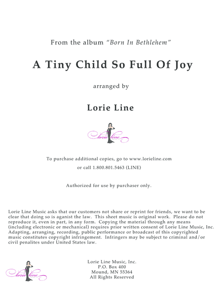 A Tiny Child So Full Of Joy (arr. Lorie Line)