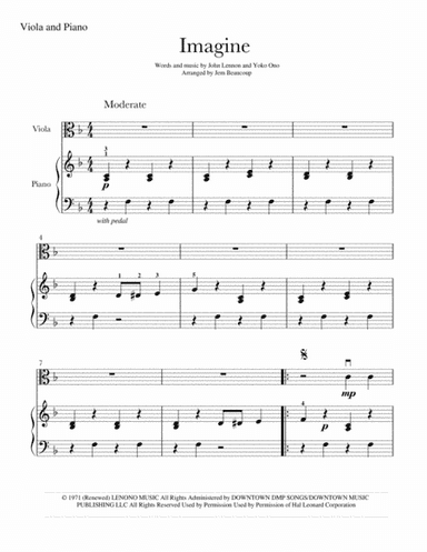 Imagine (arr. Jennifer Wilson)