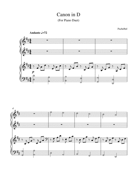 Canon in D (arr. Kaiserin Rebecca)