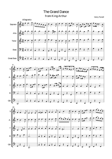 Purcell: Grand Dance from King Arthur (arr. John Hawkes)