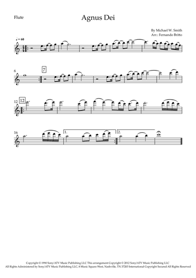 Agnus Dei (arr. Fernando Britto)