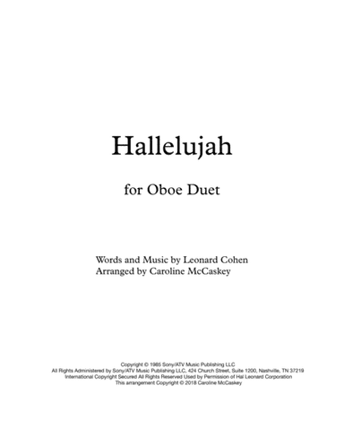 Hallelujah (arr. Caroline McCaskey)