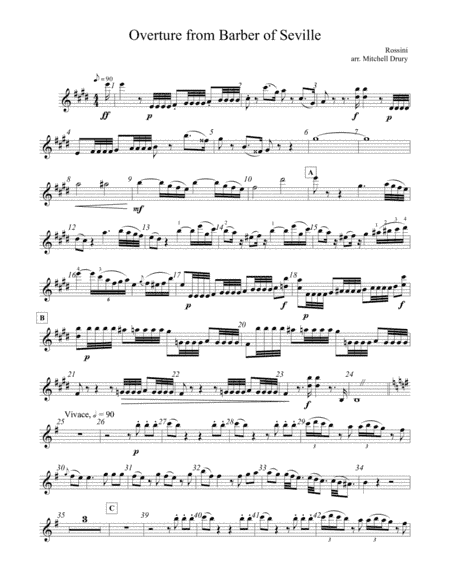 Barber of Seville Overture (arr. Mitchell Drury)