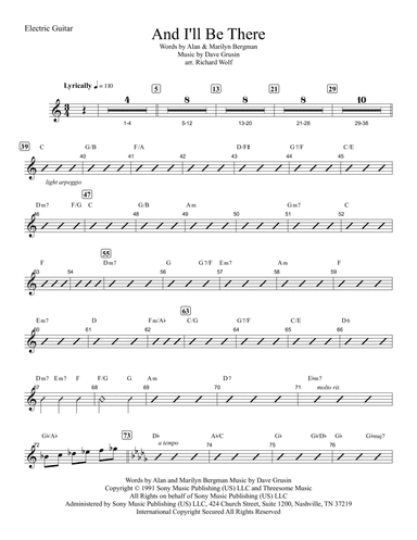 And I'll Be There (arr. Richard Wolf)