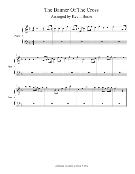 The Banner Of The Cross - Piano (arr. Kevin Busse)