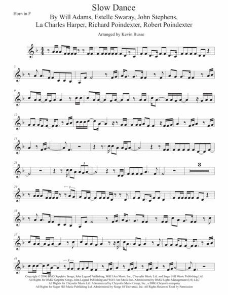 Slow Dance (arr. Kevin Busse)