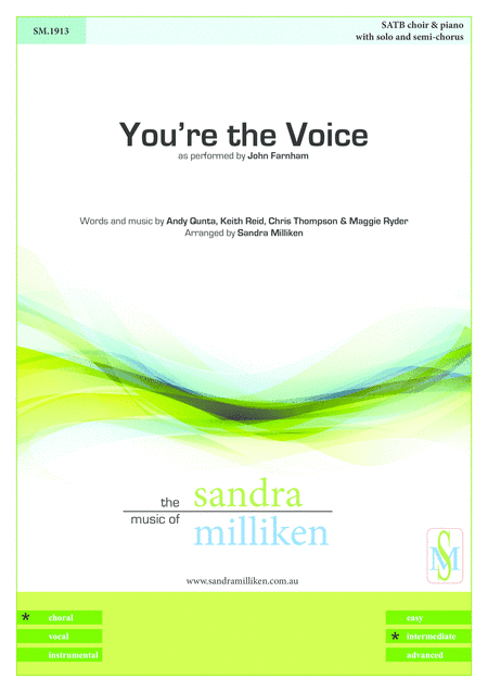 You're The Voice (arr. Sandra Milliken)
