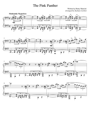 The Pink Panther (arr. Zachary Corbett)